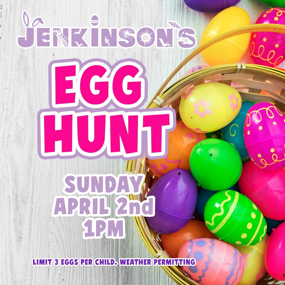 2023 egg hunt at jenkinson's boardwalk on april 2nd at 1pm