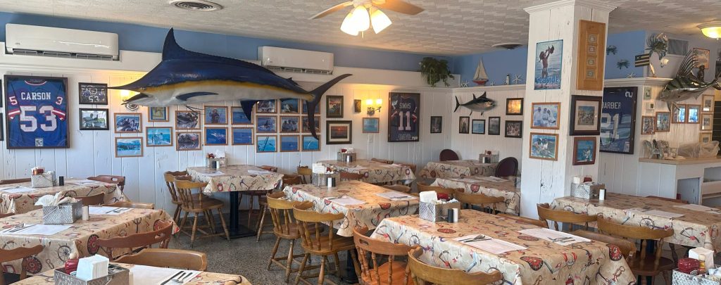 The inside of Perks Cafe restaurant in Point Pleasant Beach New Jersey