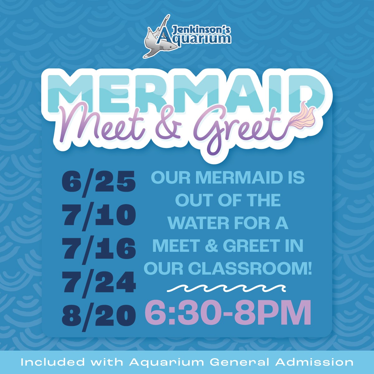 Mermaid meet & greet at Jenkinson's Aquarium this summer