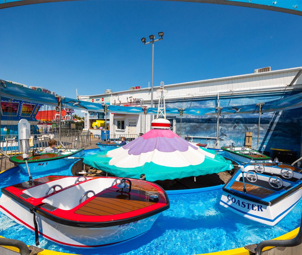 Boats kiddie ride at Jenkinson’s Boardwalk Amusement Park.