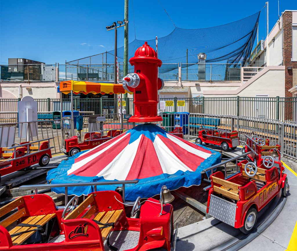 Fire Engines ride at Jenkinson’s Boardwalk Amusement Park.