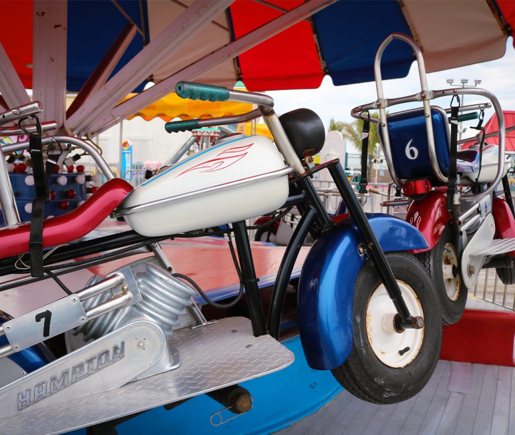 Motor Jumps motorcycle ride at Jenkinson’s Boardwalk Amusement Park.