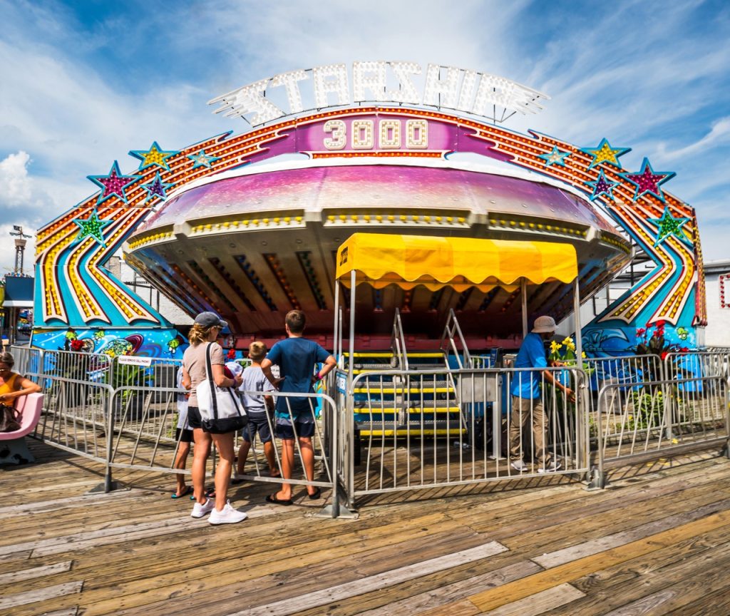 Starship 3000 ride at Jenkinson’s Boardwalk Amusement Park.