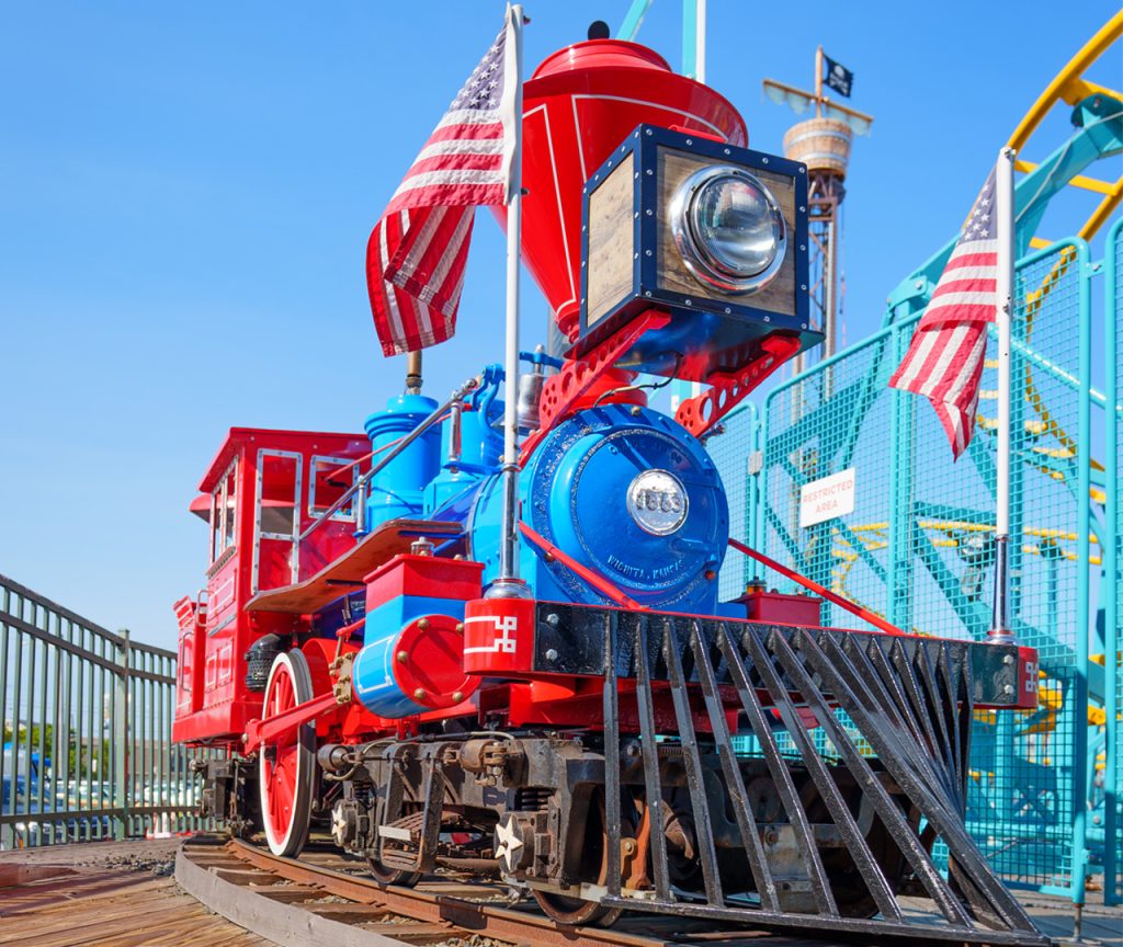 Train ride at Jenkinson’s Boardwalk Amusement Park.