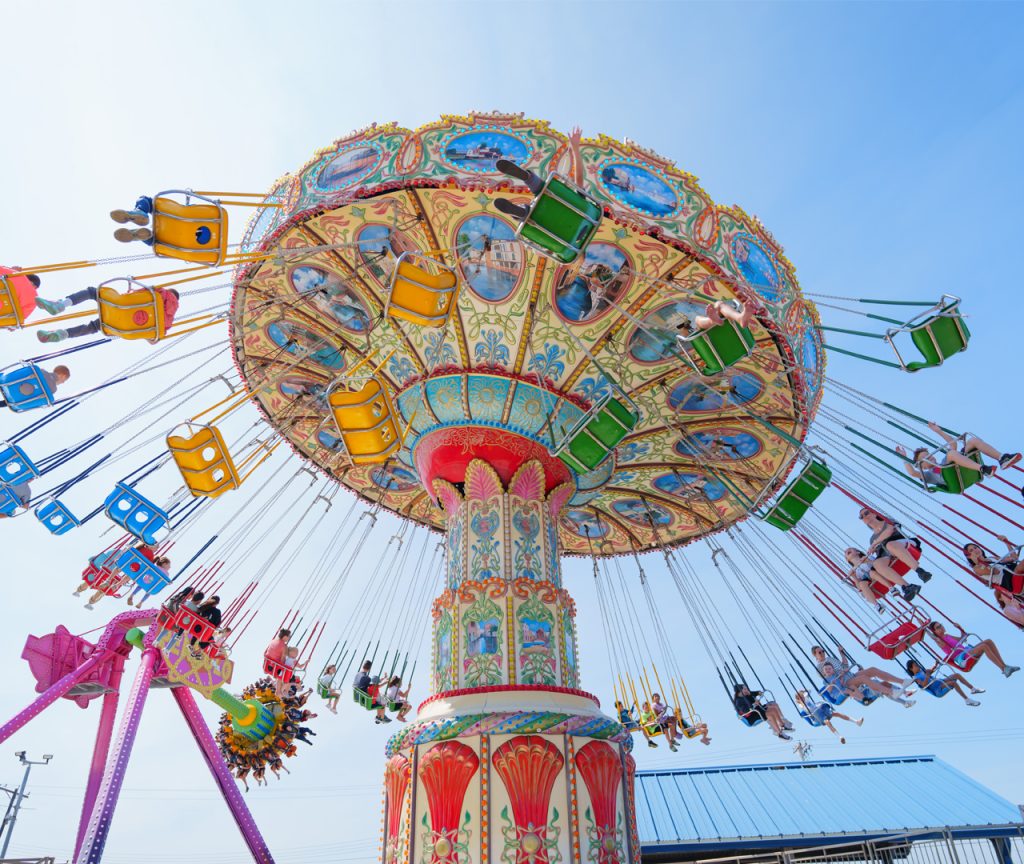 Wave Swinger ride at Jenkinson’s Boardwalk Amusement Park.