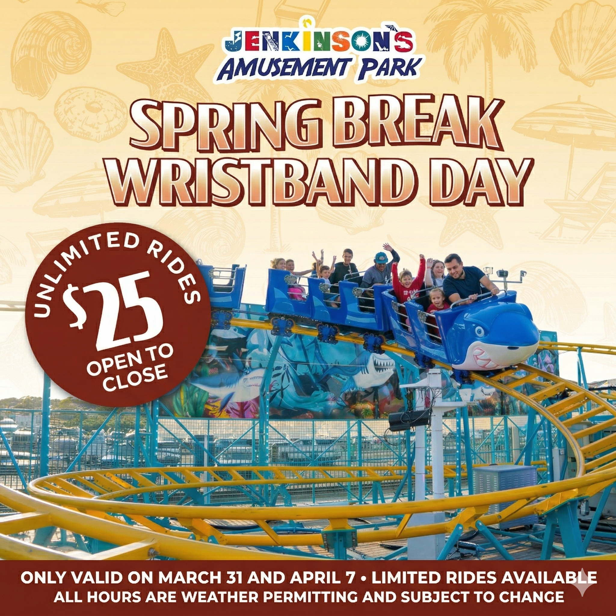 Unlimited Rides Wristband Day Spring Break Special - Mar 31