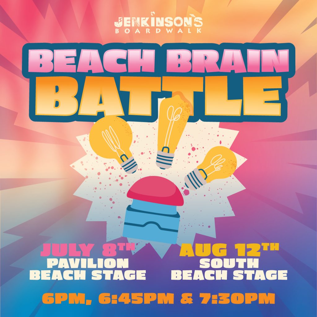 beach brain battle kids game show event at jenkinson's boardwalk