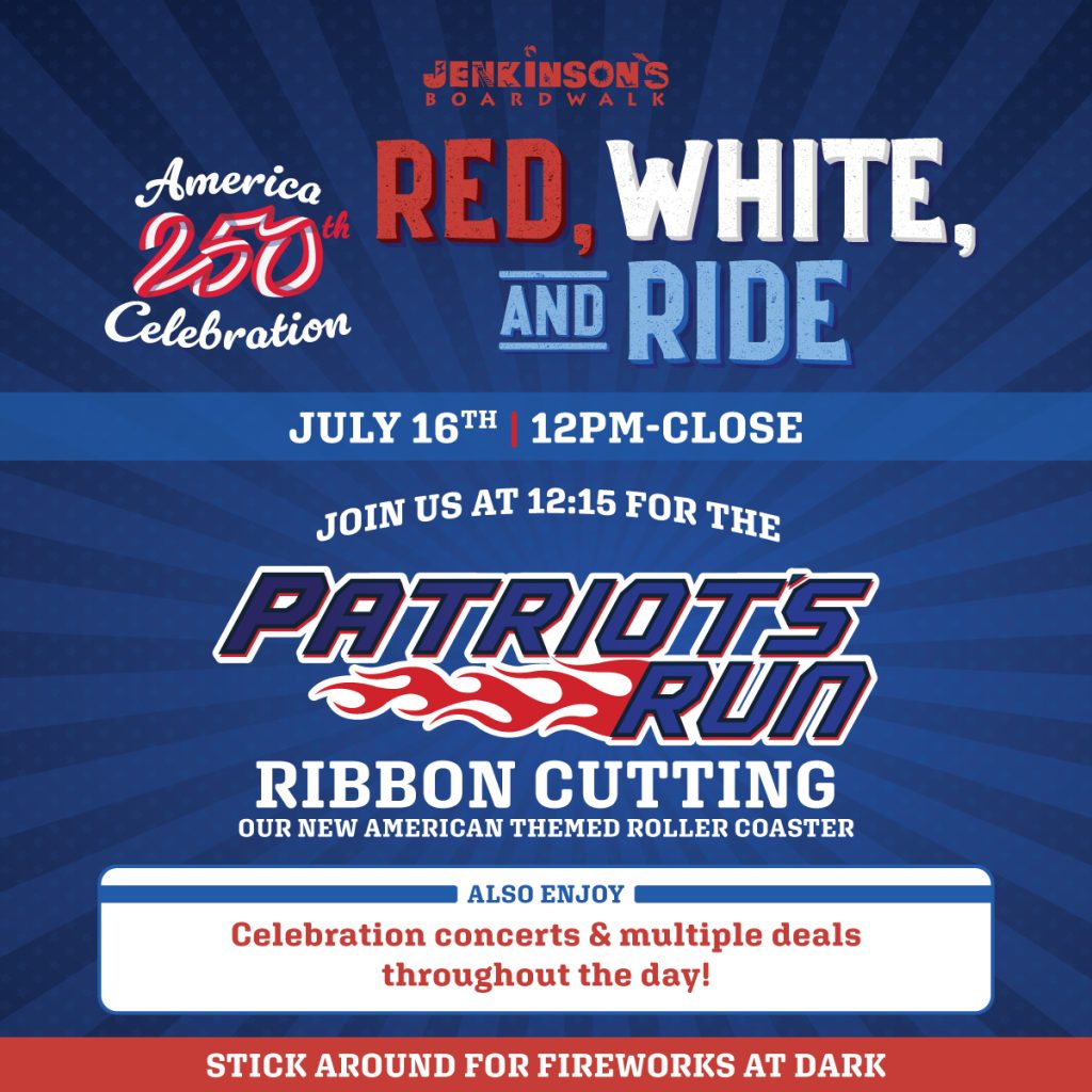 Red, White and Ride celebration event at Jenkinson’s Boardwalk