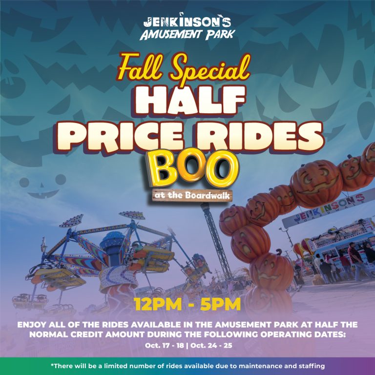 FALL SPECIAL: HALF PRICE RIDES DURING BOO AT THE BOARDWALK
