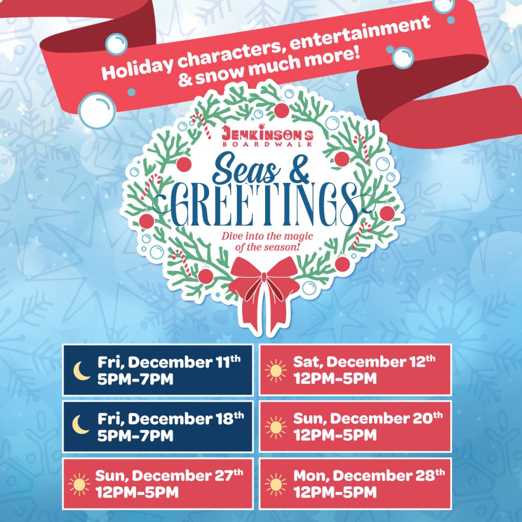 jenkinson's boardwalk seas & greetings event december 2026
